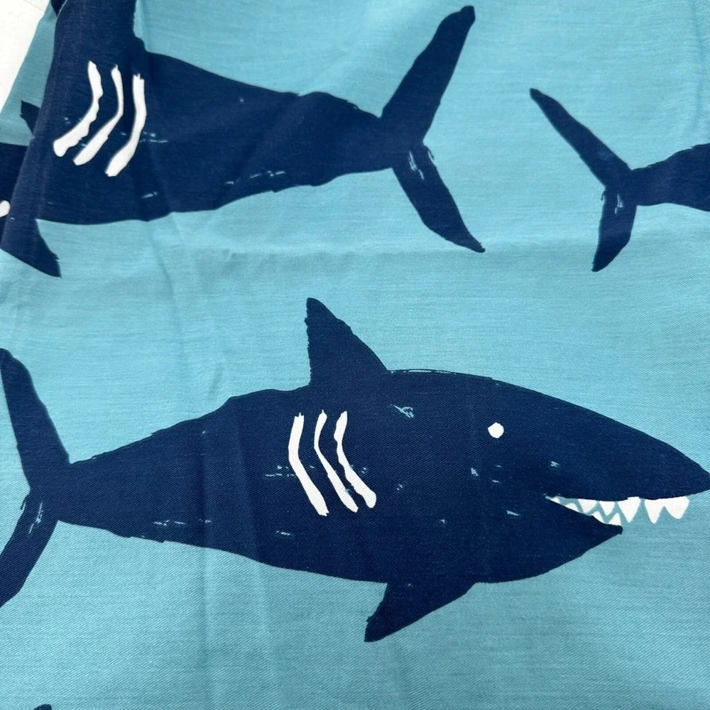 Pillowfort Kids Shark Print shower curtain Target beach ocean theme bath